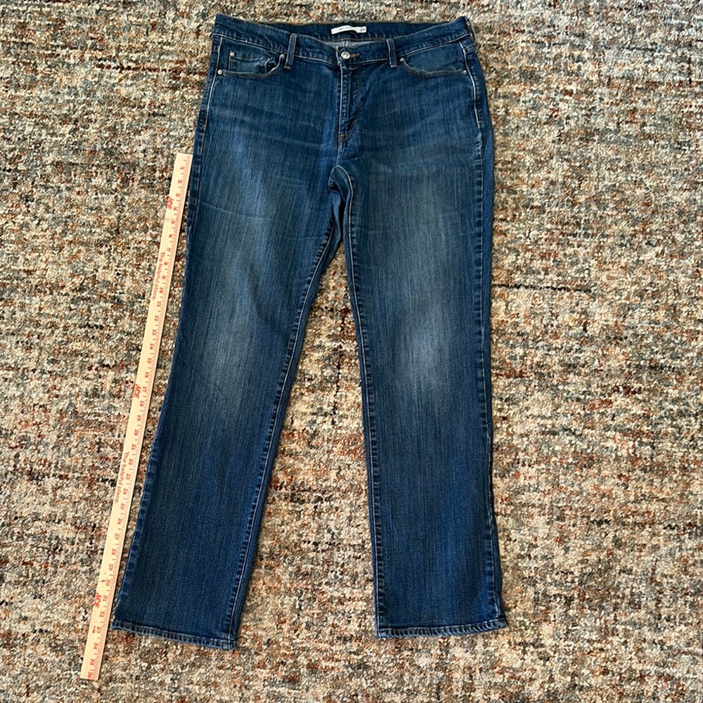 Women's Levi 505 Straight Blue Jeans